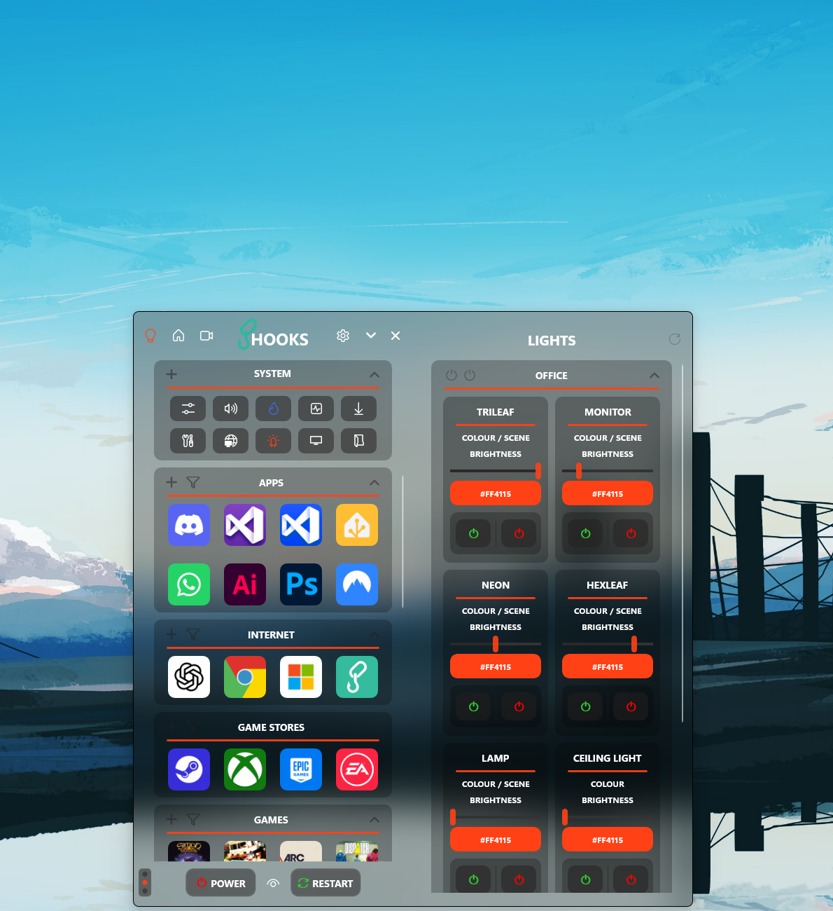 HOOKS Lighting Controls